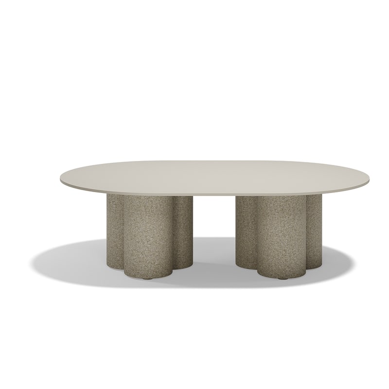 Table basse 120cm in & out MEL - écru granit