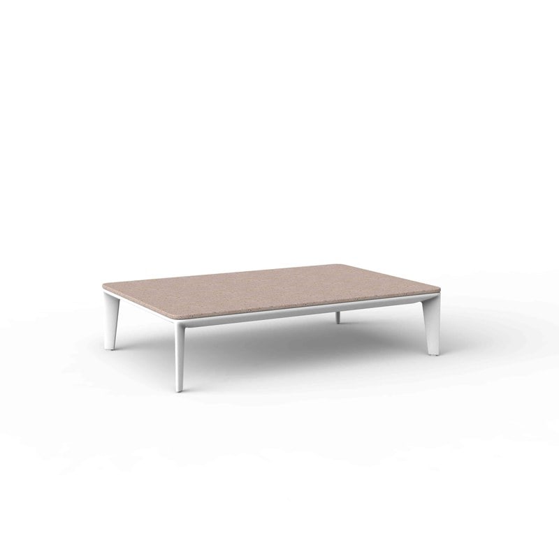 Table basse 120x80 PASADENA - blanc