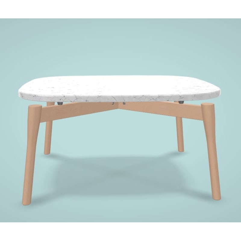 Table basse en marbre rectangle BOW LOUNGE