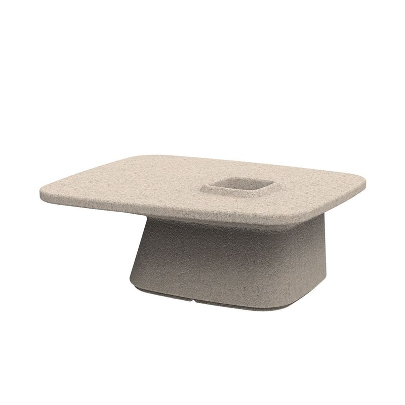 Table basse in & out NOMA - granit crème