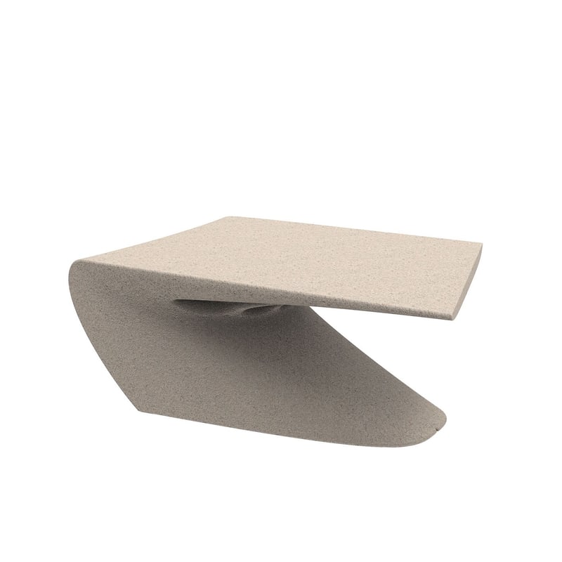 Table basse in & out WING - granit crème