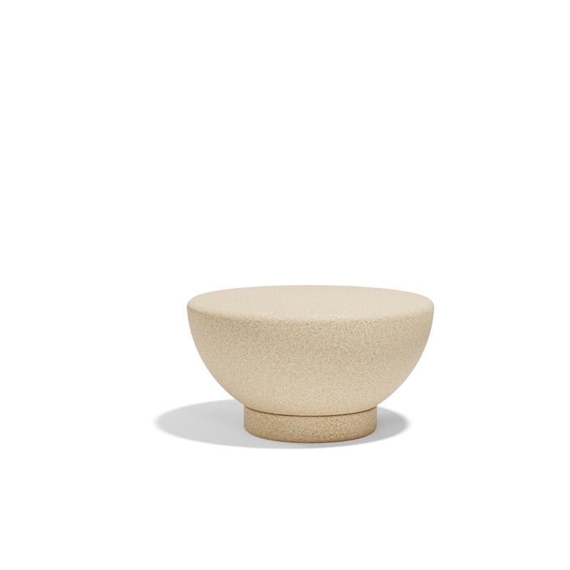 Table basse LUNA Ø60x33 - Granit crème