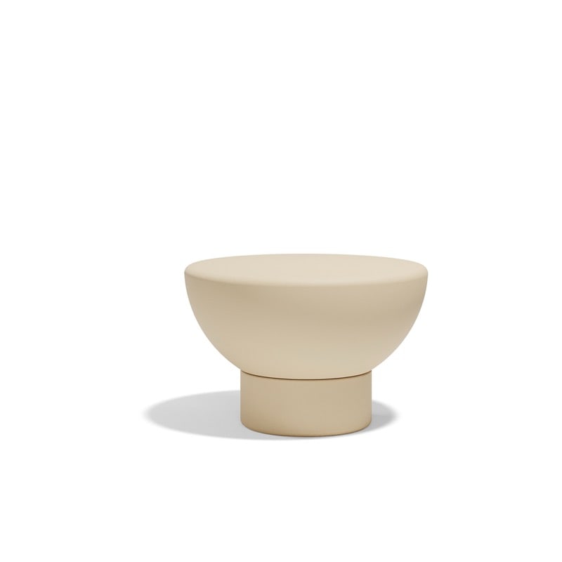 Table basse LUNA Ø60x40 - Crème