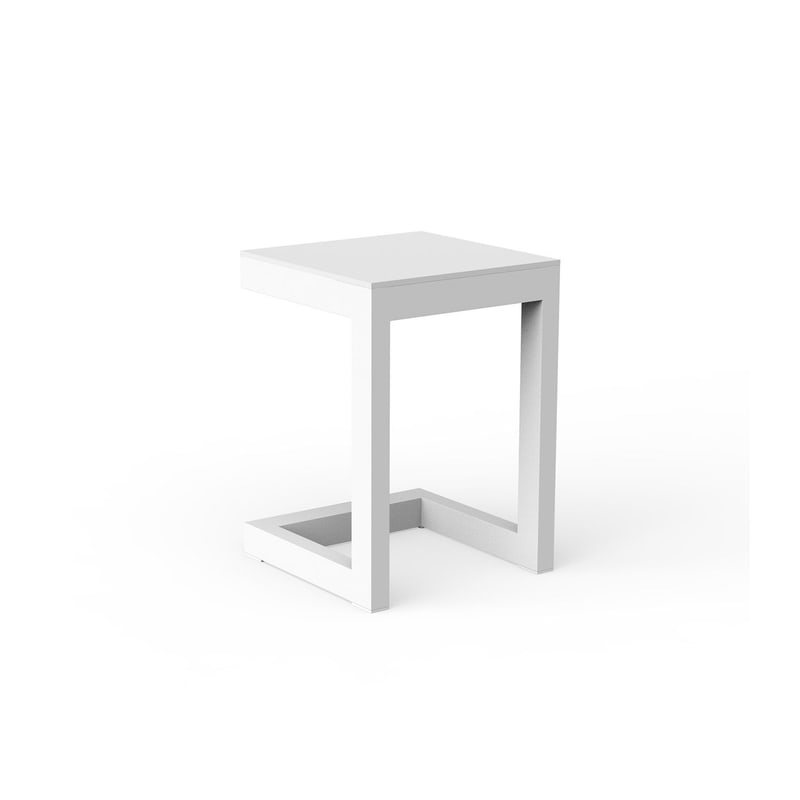 Table basse Posidonia en C - blanc