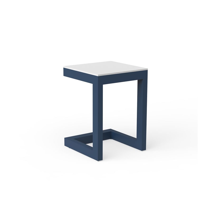 Table basse Posidonia en C - bleu