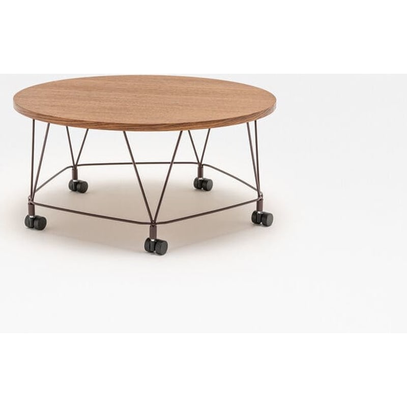 Table basse ronde à roulettes PENTAL - MDD