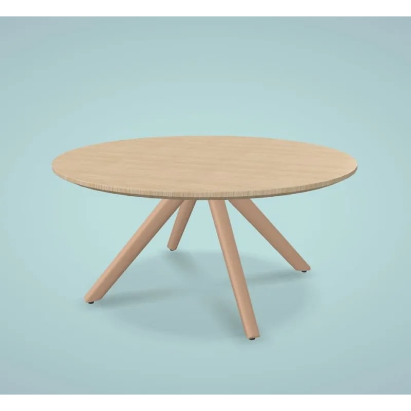 Table basse ronde pied en bois BOW LOUNGE