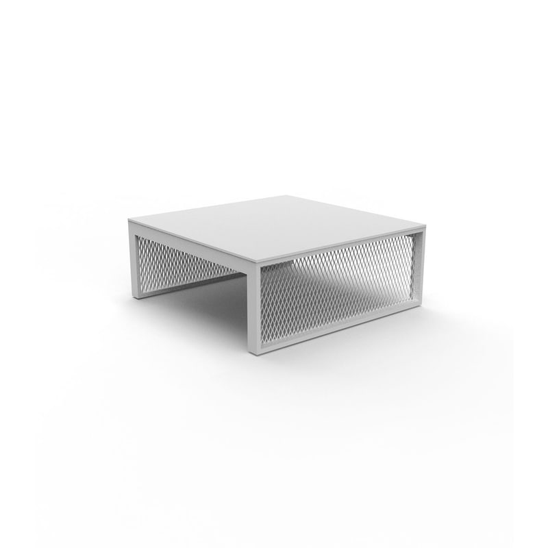 Table basse THE FACTORY 100 x 100 - blanc