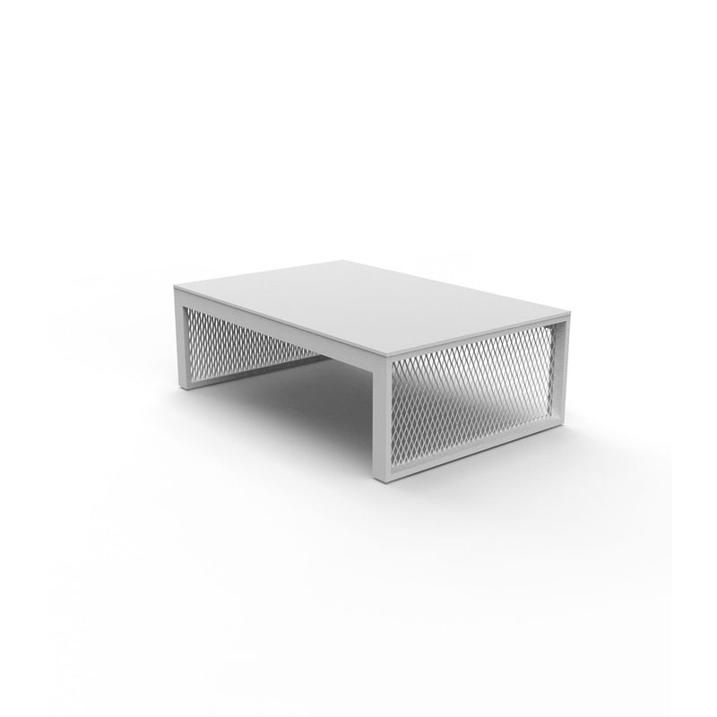Table basse THE FACTORY 120 x 80 - blanc