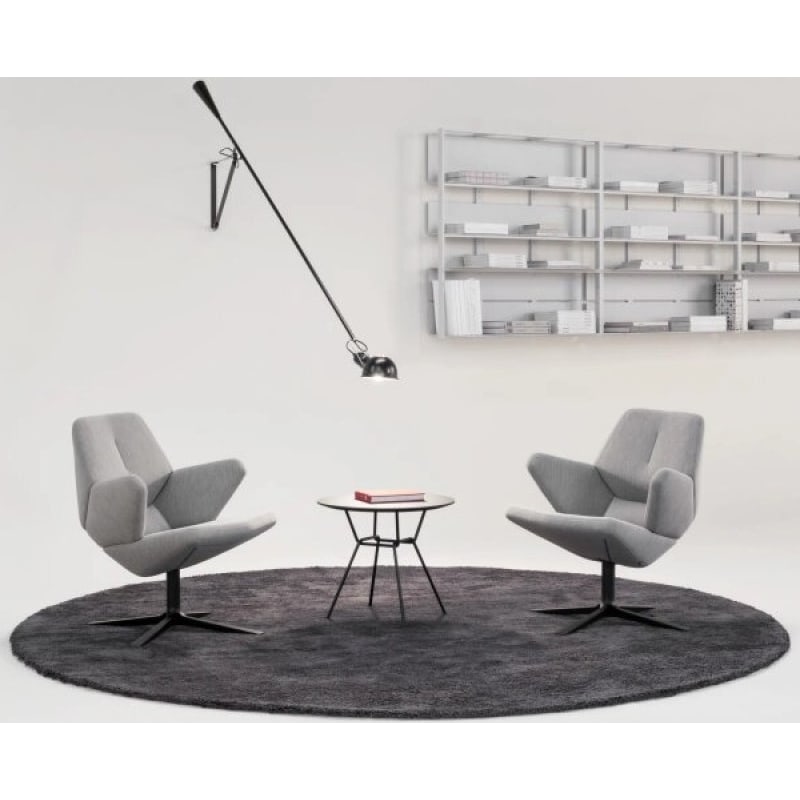 Table d'appoint ronde pied métal STRAIN FENIX