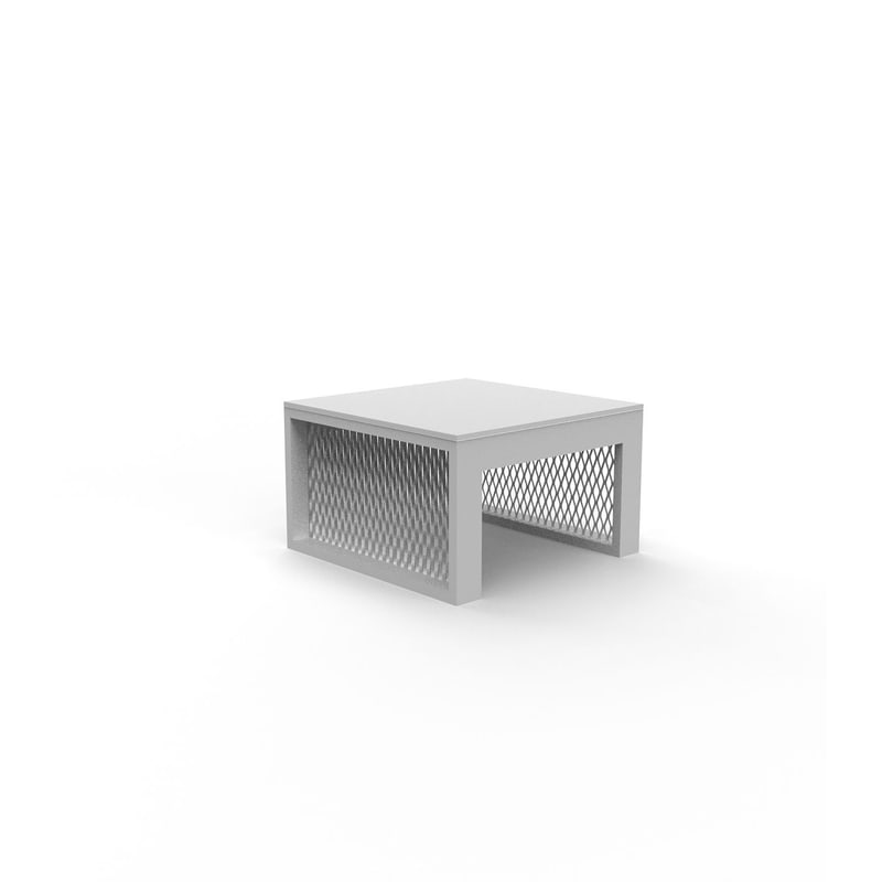 Table d'appoint THE FACTORY 50 x 50 - blanc