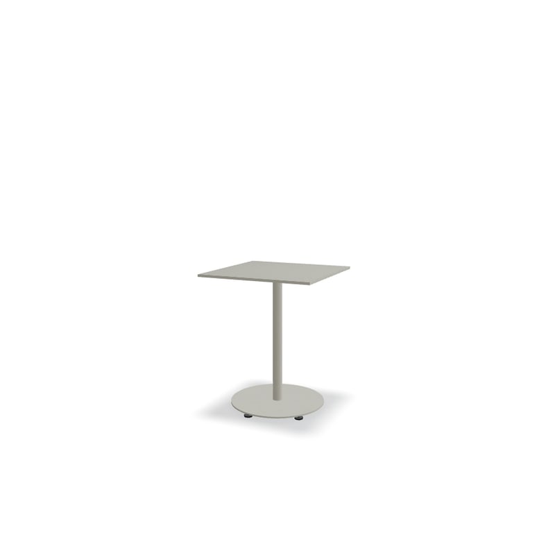 Table de café carrée 60x60 BOLT - blanc perle
