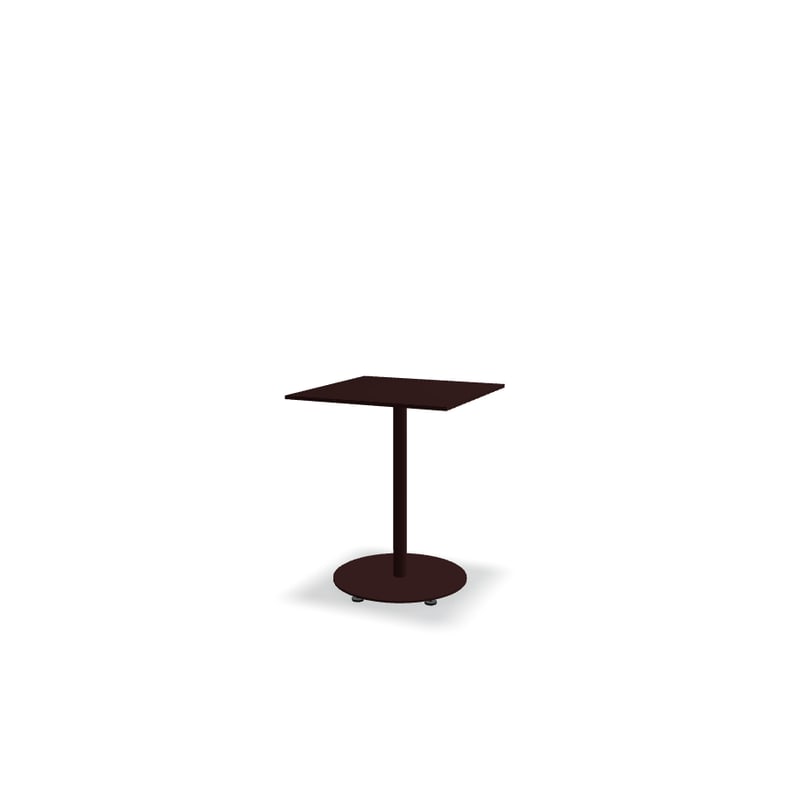 Table de café carrée 60x60 BOLT - bordeaux