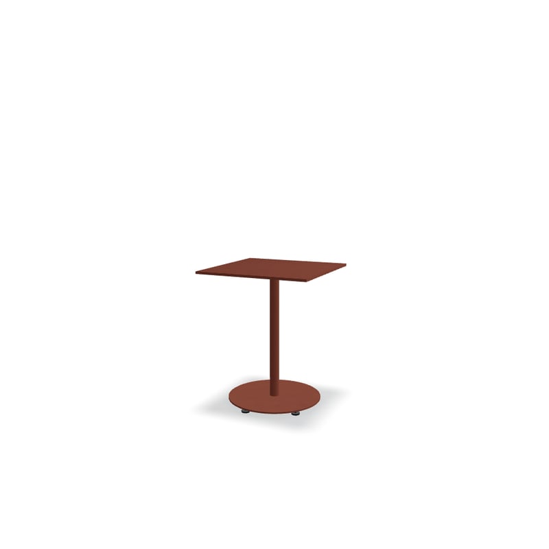Table de café carrée 60x60 BOLT - brique