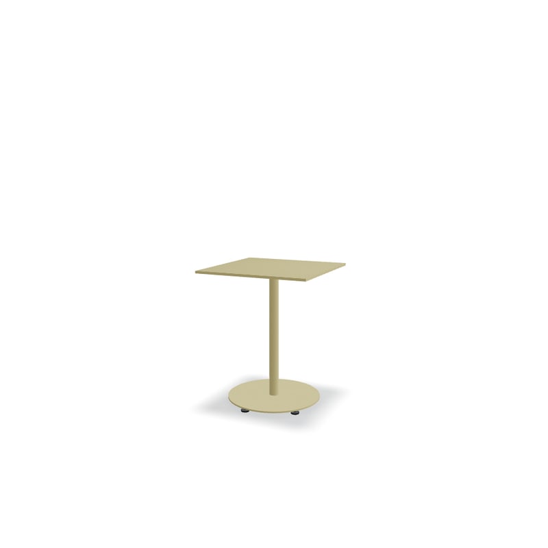 Table de café carrée 60x60 BOLT - jaune