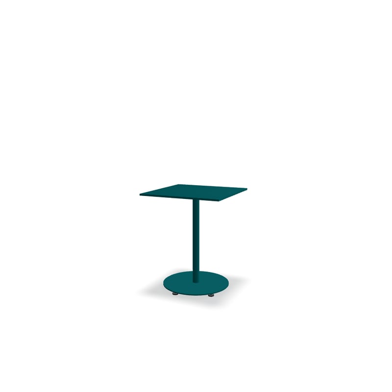 Table de café carrée 60x60 BOLT - turquoise