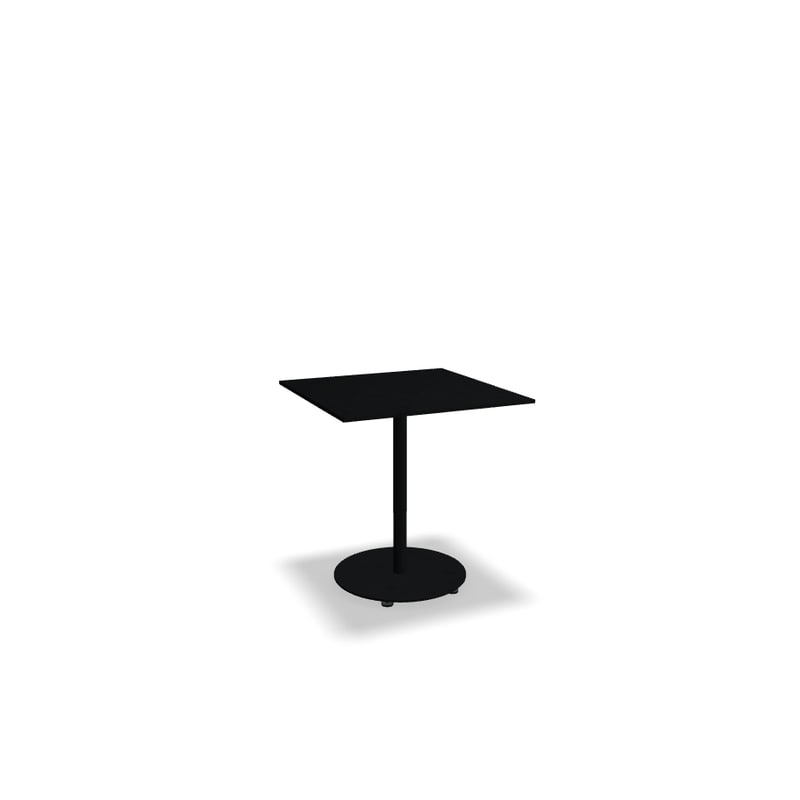 Table de café carrée 70x70 BOLT - noir