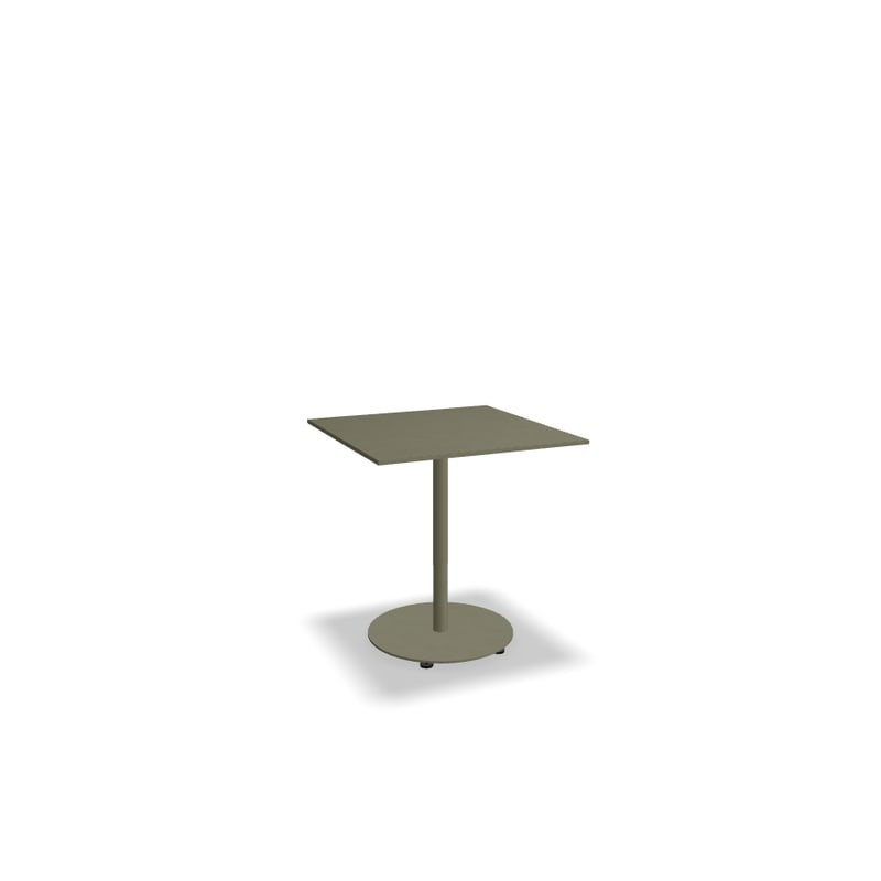 Table de café carrée 70x70 BOLT - olive