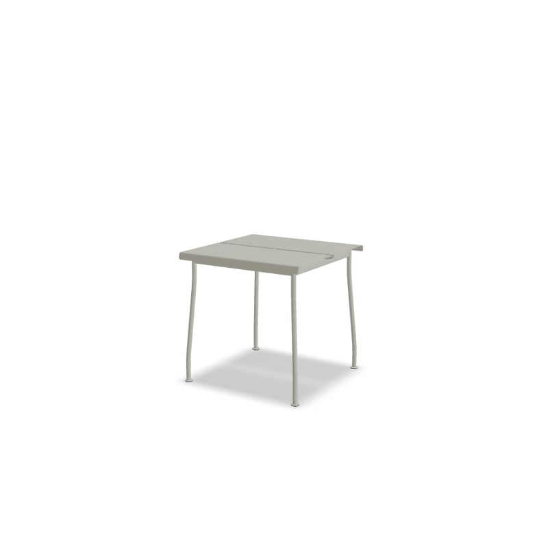 Table de café en métal FLANER - blanc perle