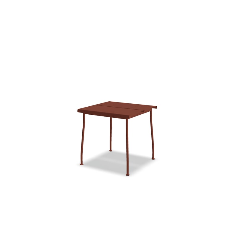 Table de café en métal FLANER - brique