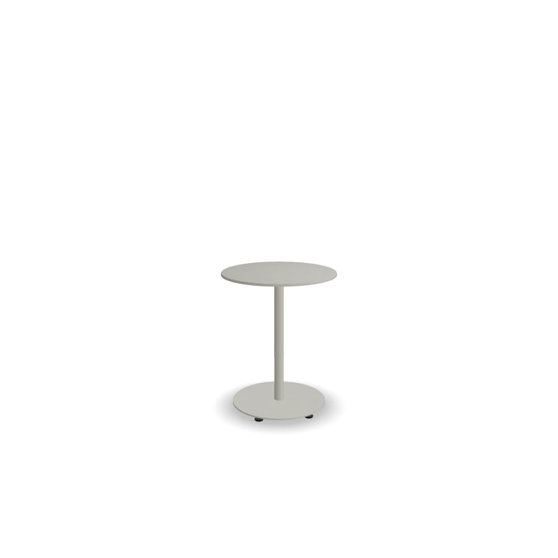 Table de café ronde 60x60 BOLT - blanc perle