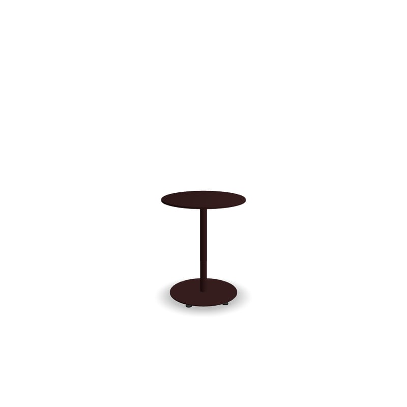 Table de café ronde 60x60 BOLT - bordeaux