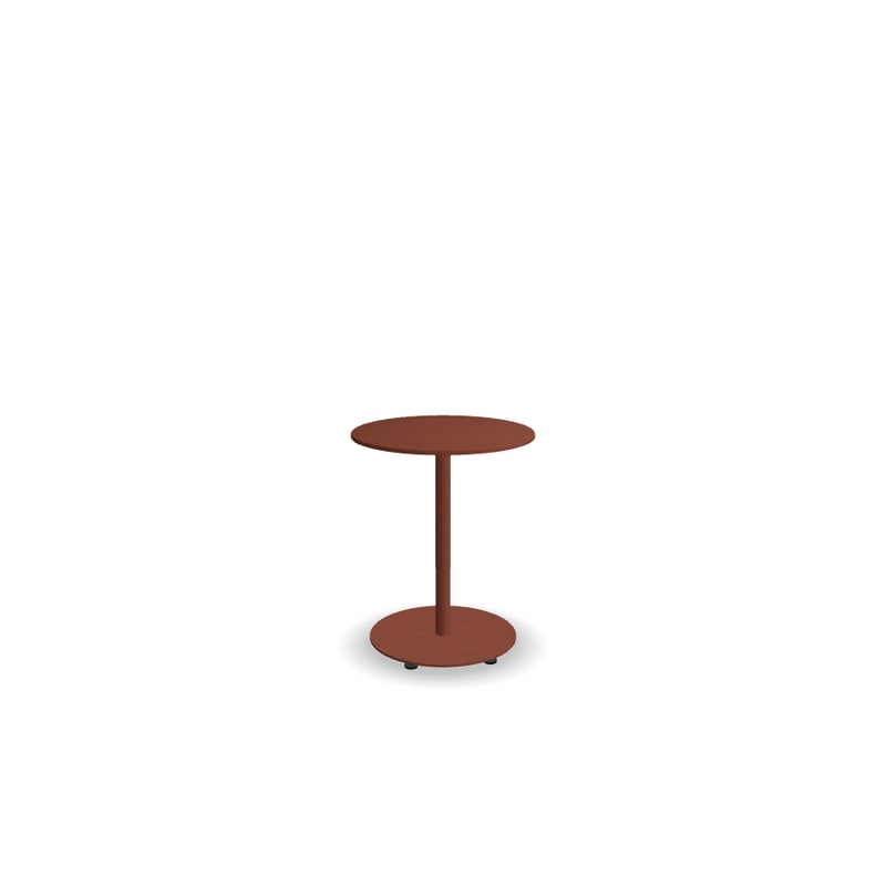 Table de café ronde 60x60 BOLT - brique