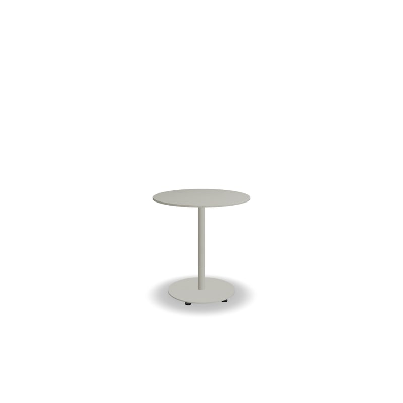 Table de café ronde 70x70 BOLT - blanc perle