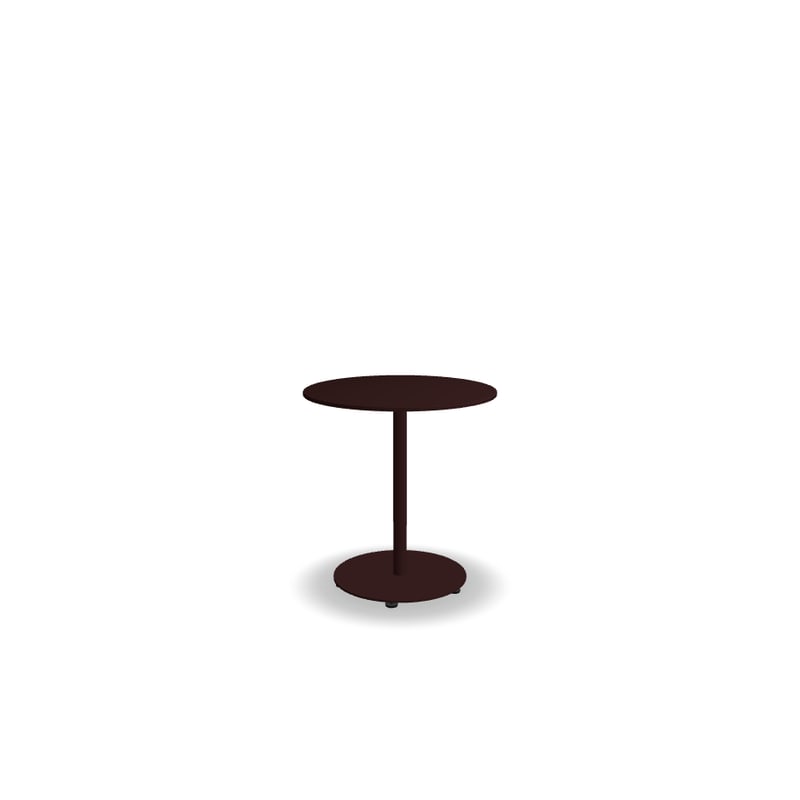 Table de café ronde 70x70 BOLT - bordeaux