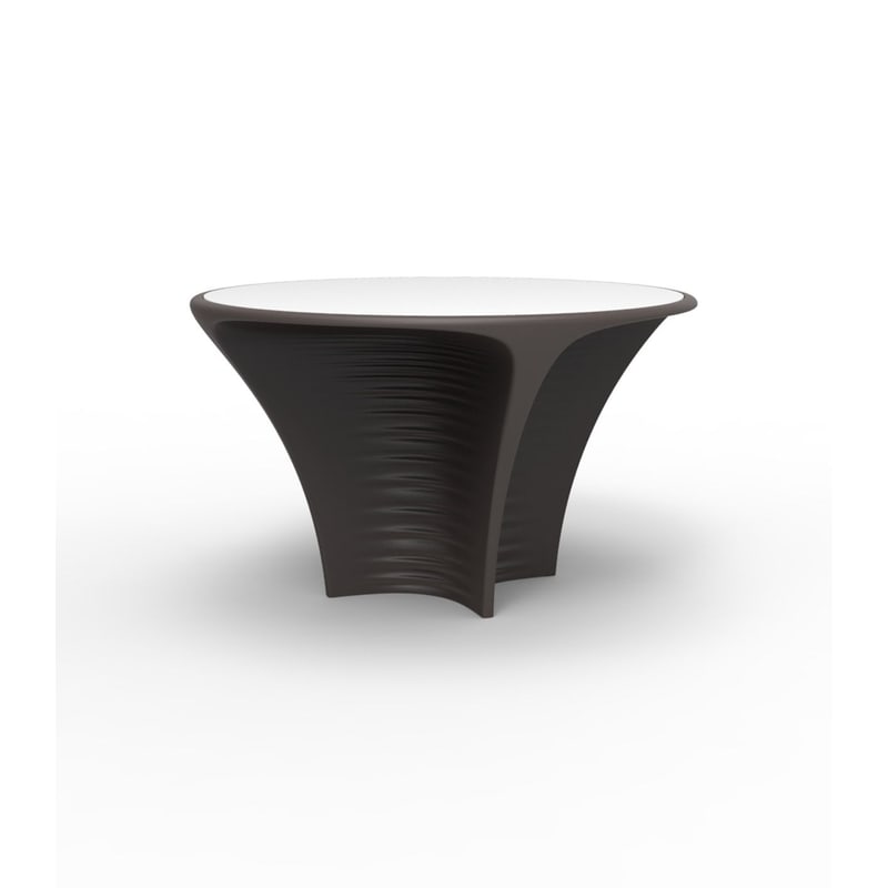 Table design in & out BIOPHILIA  - marron