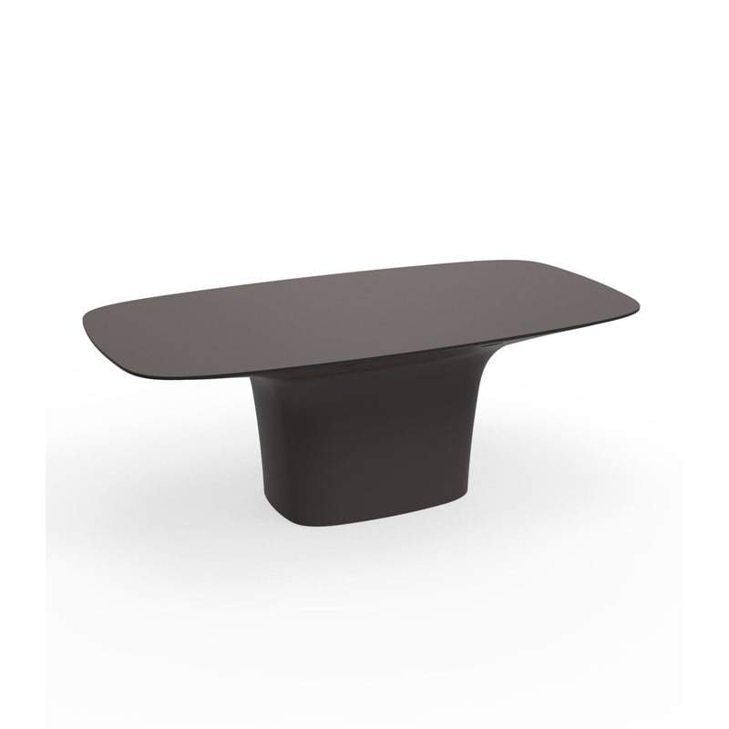 Table design in & out UFO - marron