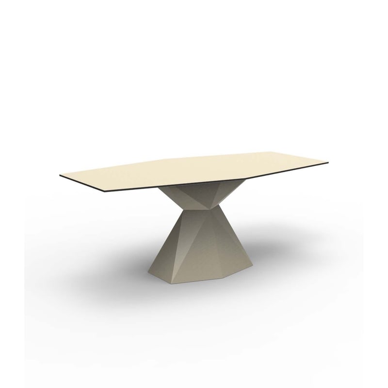 Table design in & out VERTEX - crème