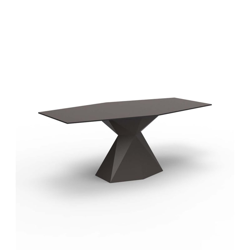 Table design in & out VERTEX - marron