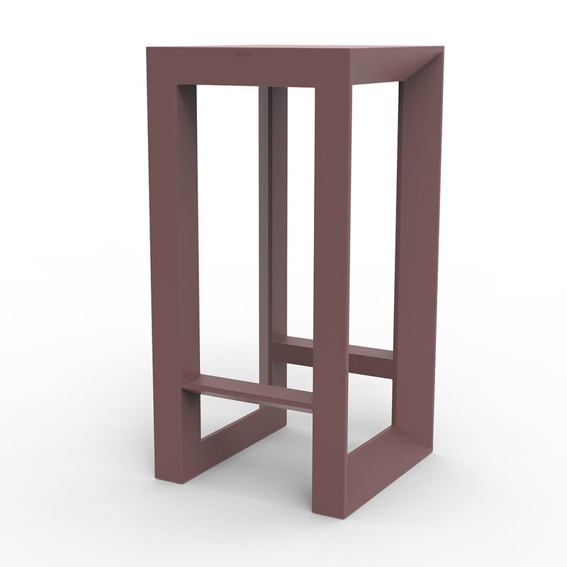 Table haute design in & out FRAME - grenat
