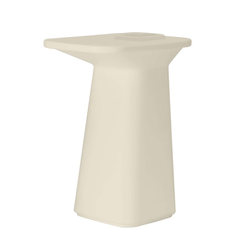 Table haute design in & out NOMA - crème