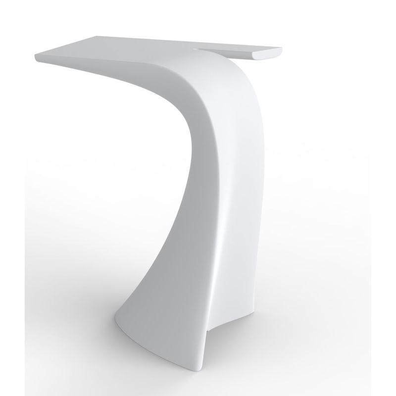 Table haute design in & out WING - blanc