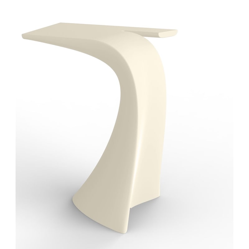 Table haute design in & out WING - crème