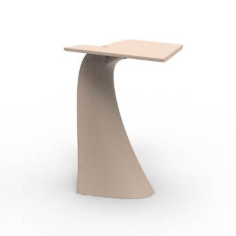 Table haute design in & out WING - écru