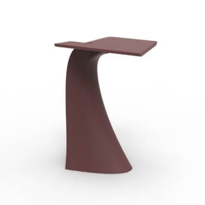 Table haute design in & out WING - grenat