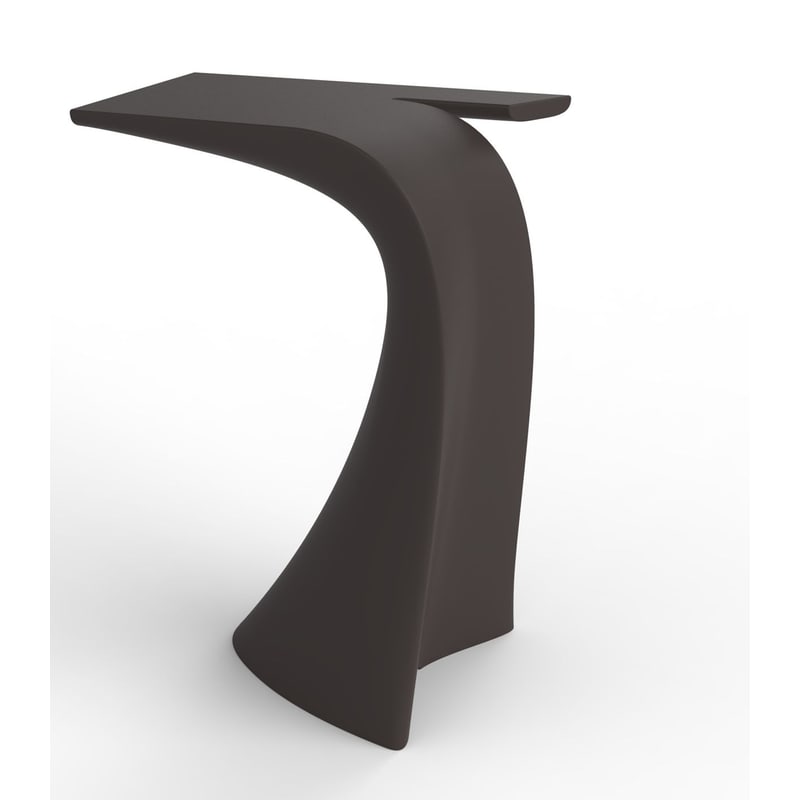 Table haute design in & out WING - marron