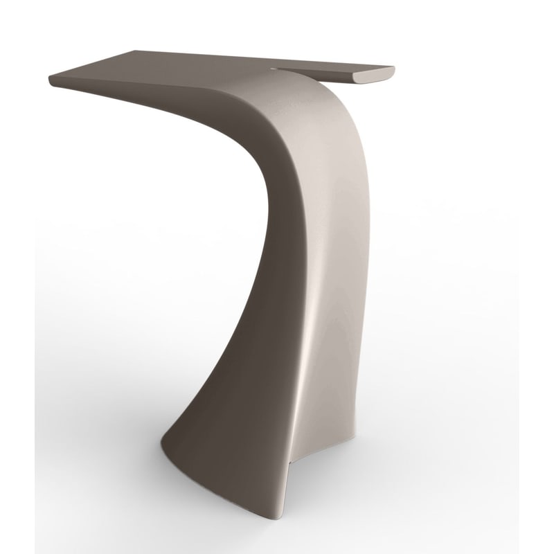 Table haute design in & out WING - tortora