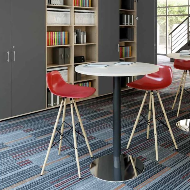 Table haute ronde pied central TACK MDD