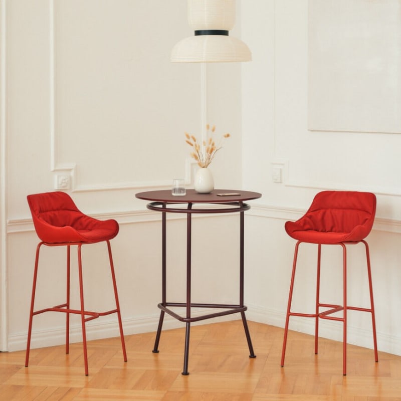 Table haute ronde pied métal NEW SCHOOL