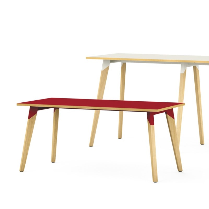 Table rectangulaire pied en bois EVASION