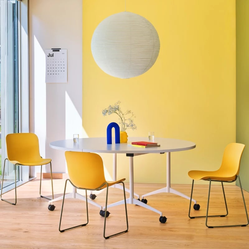 Table ronde modulaire pliable REVI