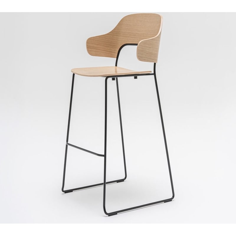 Tabouret avec dossier et accoudoirs AFI