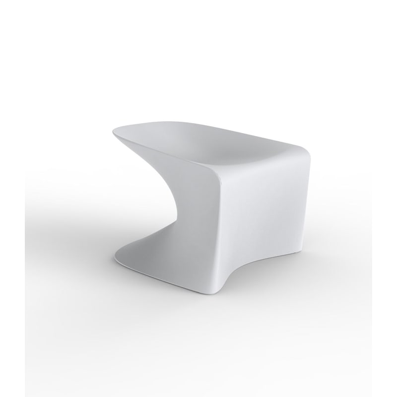 Tabouret bas design in & out WING - blanc