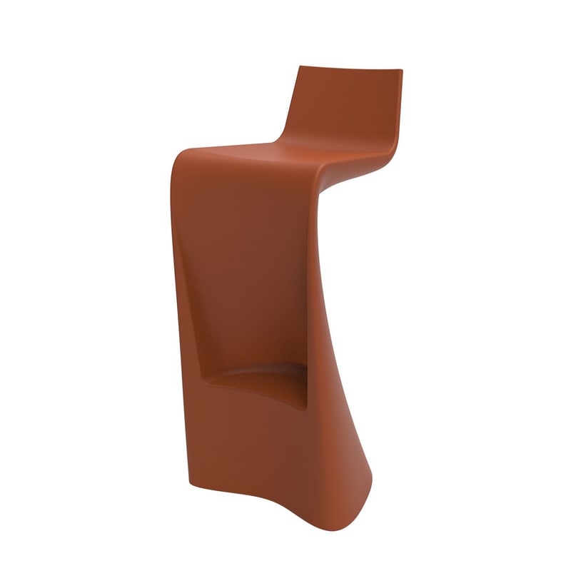Tabouret de bar design WING - argile