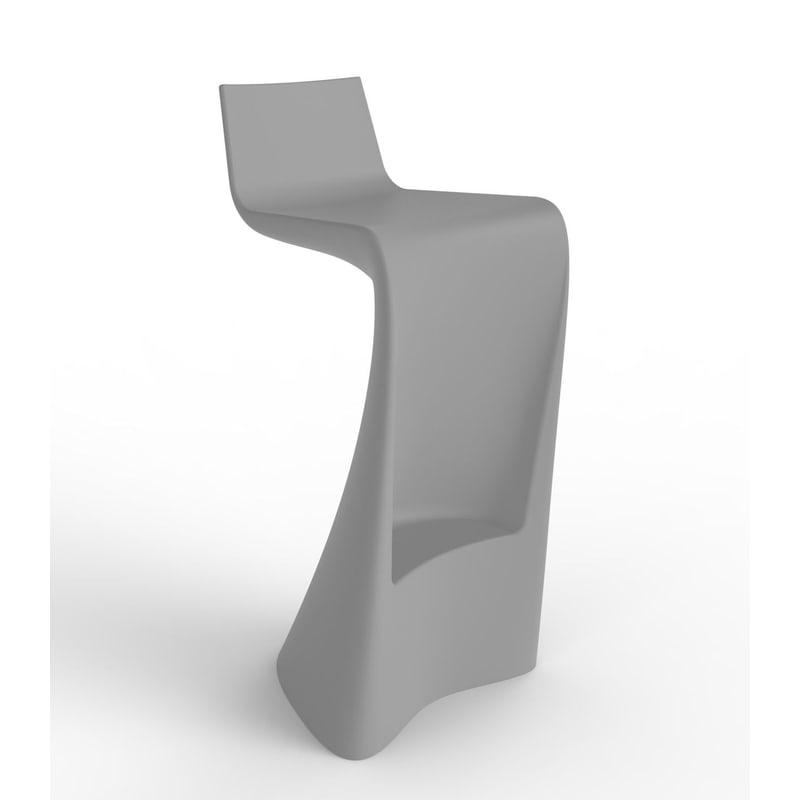 Tabouret de bar design WING - gris