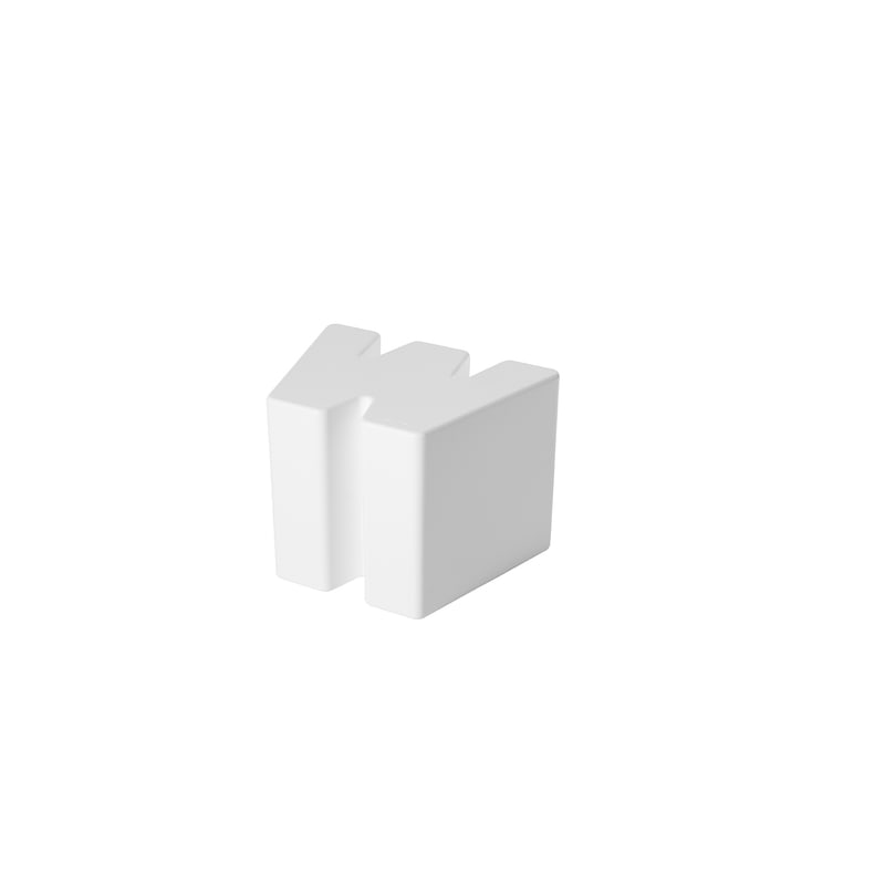 Tabouret design DOUBLE U - blanc